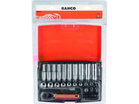 Sats Med Hylsor, Bits Och Tillbehör 4-13Mm, Bits Ph,Hex,Torx 1/4" 37St I Blisterförpackning. Bahco