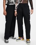 Nike Sportswear Essential Womens High-Rise Woven Cargo Trousers - Black / Small