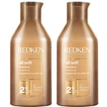 Shampooing All Soft Redken Duo (2 x 300 ml)