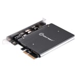 YELLOW Carte PCI Express x4 avec adaptateur 5V/12V, RGB, NVME SSD, Port B et M Nipseyteko