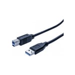 exertis Connect Cordon éco USB 3.0 type A / B noir - 1,0 m (532464)