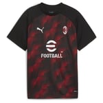 PUMA Milan Trenings T-Skjorte Pre Match - Sort/Rød Barn T-skjorter unisex