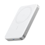 Anker MagGo Powerbank, Batterie magnétique Ultra Fine 10 000 mAh, certifiée Qi2, Portable, Chargeur Compatible MagSafe Ultra Rapide 15 W, Design Ergonomique, Uniquement pour iPhone 15/14/13/12