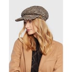 Keps Flat Cap TWINSET 222TO5056 Check Lightwood/Nero 10257