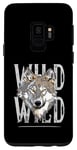 Galaxy S9 All You Need Sunset and a wolf I Love My wolf Wild Retro Case
