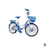 Exquisite 3d Diy City Bicycle Toy Bedroom Decoration Model B Blue