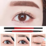 2 In 1 Eyebrow Pen Brows Waterproof Double Automatic Rotation Ey Gray