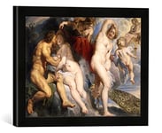 Kunst für Alle 'Encadré Image de Peter Paul Rubens Impression d'art dans Le Cadre de Main de qualité Photos Ixion, de Juno trompés, 40 x 30 cm, Noir Mat