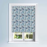 Lister Cartwright Blackout Roller Windows Blinds For Kids Easy Fit Child Safety Cut To Size Fixing Inc,Toucan Blue 120 x 140 cm