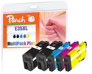 Kompatibel med Peach Epson WorkForce Pro WF-4730 DTWF bläckpatron, 24ml, Cyan