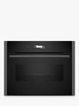 NEFF N70 C24MR21G0B Built-in Compact Oven with Microwave Function, Grey Graphite