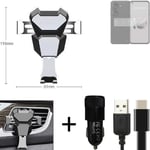  For Asus Zenfone 10 Airvent mount + CHARGER holder cradle bracket car clamp