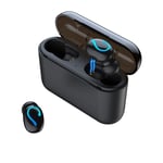 SDJJ Fashion Bluetooth Earphone, Wireless Headphones, Bluetooth 5.0 Mini Stealth In-Ear Earphones, with 2600mAh Charging Compartment, for Smartphone/Gym etc