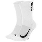 Nike SX7557-100 Multiplier Socks Unisex WHITE/BLACK Size XL