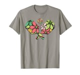 Floral Pickleball Paddles for Women, Cute Pickleball Coach T-Shirt