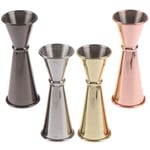 Stainless Steel Cocktail Scale Cup Bar Double Head Bartending Me Gold