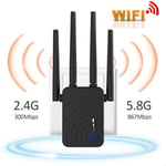 WiFi Signal Booster 1200Mbps Wireless Range Extender with Ethernet Port Router WiFi Repeater 2.4G and 5.8G Dual Band Internet Amplifier, relay/AP/router modes,Support IEEE802.11ac/a/b/g/n standard