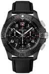 Breitling SB0147101B1X1 Avenger B01 Chronograph 44 Night Mission Sort/Lædder