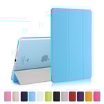 iPad Air / 9.7" (2017) / (2018) - Slimfit Tri-Fold Fodral - Ljus Blå LightBlue Ljus Blå