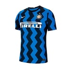 Nike Inter M Vapor MTCH JSY SS HM T-Shirt Homme Blue Spark/(White) (Full Sponsor) FR: L (Taille Fabricant: L)