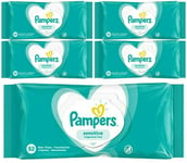 Pampers Sensitive Baby Wipes 52pcs Pack of 5 Hypoallergenic Soft Non-irritating
