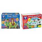 Orchard Toys Magic Maths Game & Match and Spell Next Steps Board Game