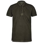 Regatta Polo 100% Coton Organique écologique Taiden boutonné au Cou T-Shirts Vests Homme, Camo Green, FR (Taille Fabricant : XL)