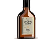 Hiskin Men Whisky Body Wash Gel And Shampoo For Hair And Beard 3-In-1 - Honey 330 Ml