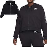 Nike Women's Full Zip Hoodie Sweatshirt, Black, XS