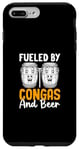 Coque pour iPhone 7 Plus/8 Plus Alimenté par congas et bière - Lecteur de batterie Conga
