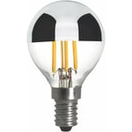 MALMBERGS Filament LED-lampa, Toppförspeglad, Klot, Klar, 2W, E14, 230V, MB