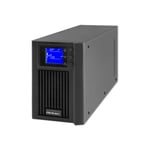 Qoltec - UPS - oförändrad, online, ren sinusvåg, LCD - 1600 Watt - 2000 VA