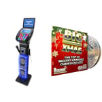 EASY KARAOKE EKS878BT BLUETOOTH SYSTEM WITH SPEAKER PEDESTAL & Mr Entertainer Big Karaoke Hits of Christmas - Double CD+G (CDG) Pack. 40 Classic Xmas Songs