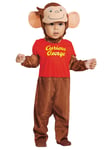 Curious George Monkey Cartoon Story Book Infant Baby Toddler Boys Costume 12-18M