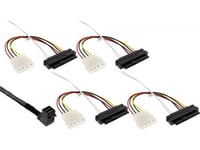 Inline 27633A, 0,5 M, Sff-8643, 4 X Sff-8482&Power, Hankoppling, Svart