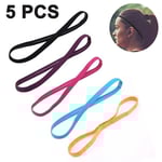 Hårband Sport Hårband för Kvinnor Män Sport Hårband Anti-Slip Svettband Hårband Elastiska Hårband för Löpning Fotboll Fitness Tennis Yoga