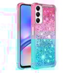 SKALO Samsung A05s 4G Kvicksand Glitter Hjärtan TPU-skal - Rosa- multifärg
