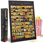 Curious Charts Commission Official IMDb 100 Movies Poster (Scratch-Off Version)