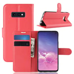 samsung Samsung S10E PU Wallet Case Red