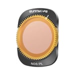 Sunnylife kameran linssisuodatin ND8/PL DJI Osmo Pocket 3