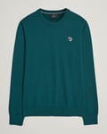 PS Paul Smith Zebra Cotton Knitted Sweater Dark Green