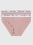 Calvin Klein Kids' Bikini Briefs, Pack of 2, Pink