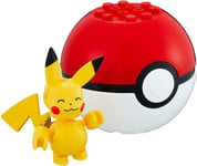 Pokemon Pikachu Figure And Pokeball 10cm Bricks MEGA BLOKS Construx Original