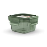 Emsa Boite de conservation alimentaire rectangulaire 0,2 L, 100% hermétique, Eco-responsable, PP biosourcé, Compatible congélateur et micro-ondes, Clip&Close Eco, Vert N1170500