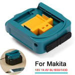 Battery Adapter Adaptor USB Phone Charger For Makita 18V 14.4V Li-ion Battery