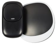 Mercury Black Home Door Wireless Plug-in Doorbell with LED Alert & 38 Ring Tones