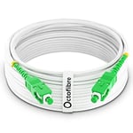 Octofibre - Câble Fibre Optique Orange SFR Bouygues - 20m - Renforcée Avec Blindage Kevlar - Rallonge/Jarretiere - SC APC - Pour Télévision Garantie 10 Ans