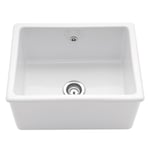 Caple LINGFIELD Lingfield 60cm Single Bowl Ceramic Sink - WHITE