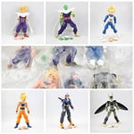 Anime Dragon Ball Z Joint Movable Vegeta Piccolo Son Gohan Son Goku Trunks Pvc Action Figure Cartoon Toys 6 Pieces/Set Model # 055