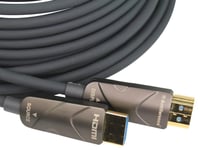 High Speed Fibre Optical 4K HDMI Lead with Ethernet, 10m - HDMIL10F